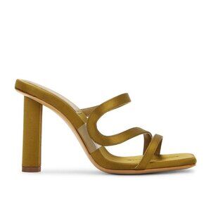 ILIO SMERALDO X Maeve Reilly Strappy Mules in Olive 40 With Box Womens High Heel